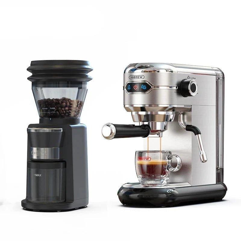 EspressoLuxe™ + MoxGrinder™ - Semi Automatic Espresso Cappuccino - Monwee